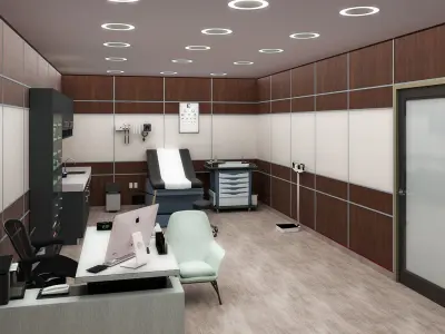 MEDICAL SPACES-DOCTOR OFFICE-GENERAL CLINIC 3D model