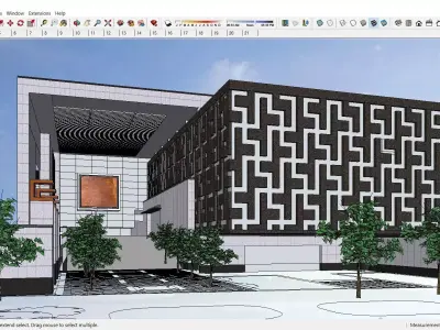 Sketchup Cultral Center G5 3D model