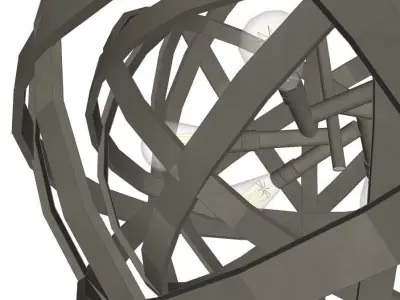 Orbital Sphere Pendant Light 3D model