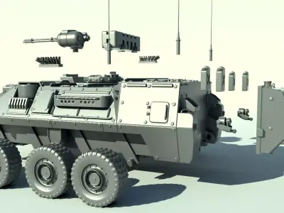 BTR-90    APC 3D print model