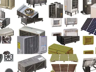 Rooftop-Collection 3D Model Pack