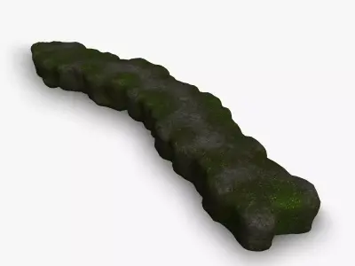 Rock Walkway 3 - Moss 1 Low-poly 3D model