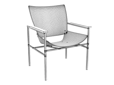 Shell Square Armlounge 3D model