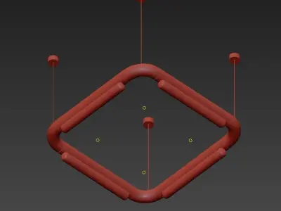PIPELINE pipe with two holes in it 3D model