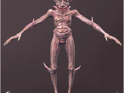 Vampires Family Light Version Low-poly 3D model