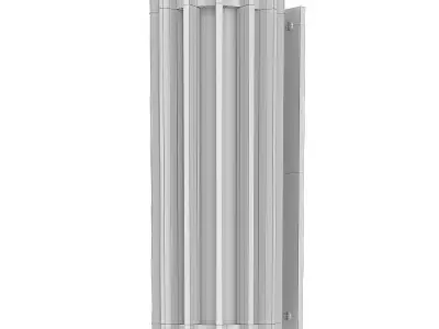 CATHEDRAL outdoor wall sconce with wooden frame 3D model