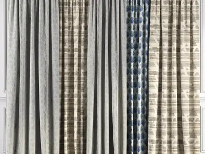 Curtain Set 59 3D model