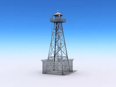 Guard Tower Low-poly 3D model order