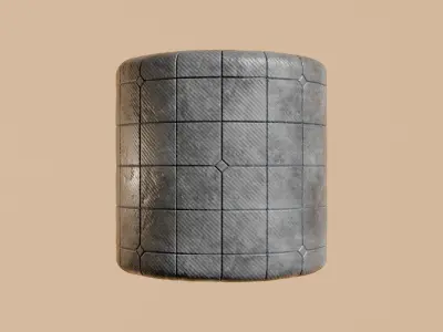 Gray Concrete Tile PBR Texture Texture
