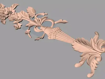 3D carved model furniture 3D design used for artcam aspire E780 3D model