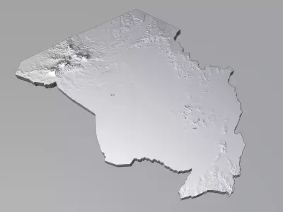 Chad Country Terrain 3D model