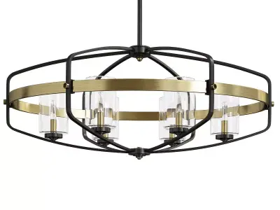 Kirkland 6 Light Linear Chandelier Low-poly 3D model