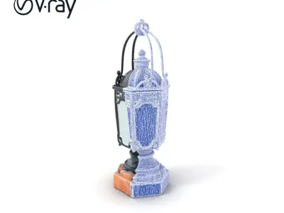 Victorian Lantern Ornate Design model pack Low-poly 3D model