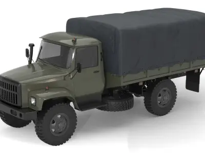 Generic Military Truck 01 3D model