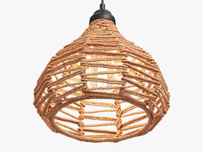 Joybird Nezz Natural Ceiling Lamp 3D model
