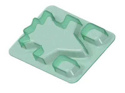 Transparent Kids Jet Dinner Plate 3D model