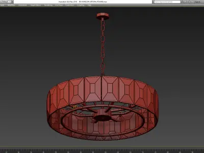 RH HARLOW CRYSTAL ROUND Low-poly 3D model