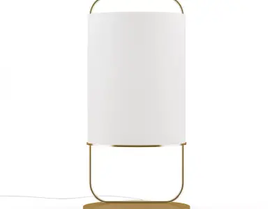 Large Round Floor Lamp 3D model