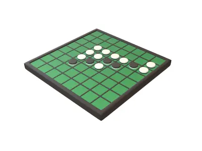 Reversi v1 001 Low-poly 3D model