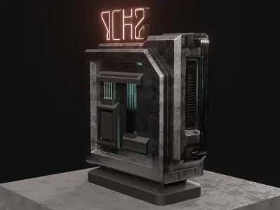 SCI-FI SHOP-VENDING MACHINE 3D model