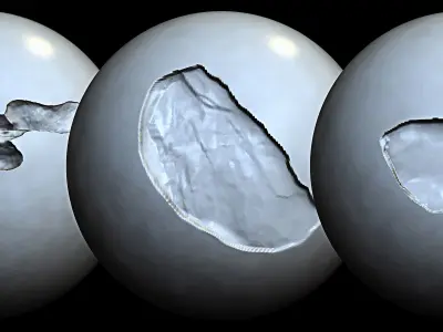 Stone Damage VDM Brushes with Alpha 3D model