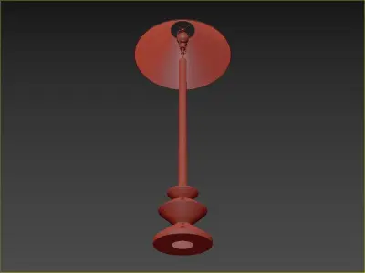 RH Pesaro Floor Lamp - Elegant Modern Lighting Design 3D model