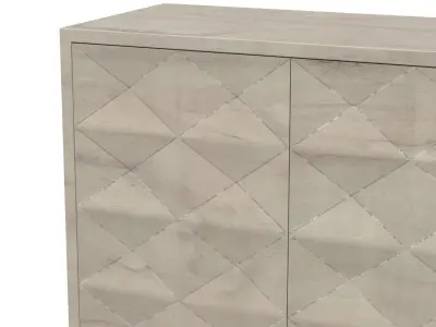 Peter French Rectangular 4 Door Sideboard 3D model