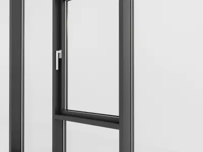 Panoramic glazing Stained glass 70 Low-poly 3D model