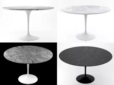 Tulip Round Table 3D model