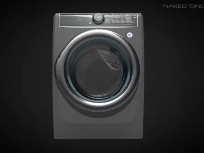 Dryer Laundry  Appliance  Electronic Low-poly Low-poly 3D model
