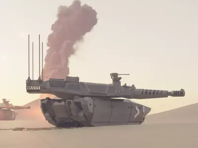 IDF Merkava mark 5 - concept tank 3D print model