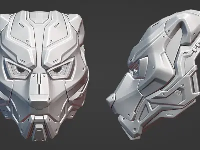 EVO BEAR - cosplay sci-fi mask - DIGITAL STL FILE FOR 3DPRINTING 3D print model