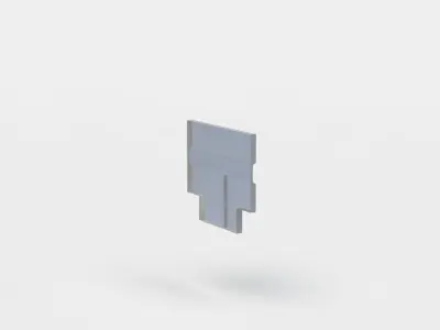 Sewer ground Low-poly 3D model