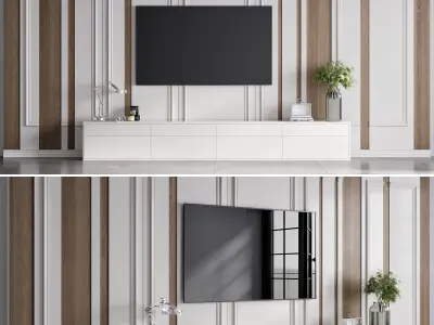 TV WALL NO36 A 3D model