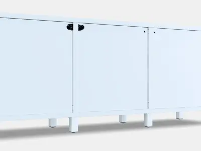 BESTA Storage combination with doors 72 Low-poly 3D model