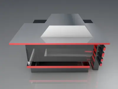 Coffee Kiosk Free low-poly 3D model