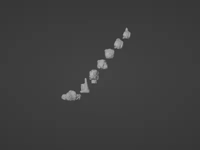 Stylized Rocks Tabletop RPG