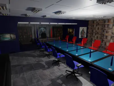 President Office Low-poly 3D model