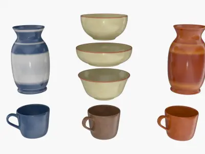  Kitchen Ceramic and Decoration Vase 