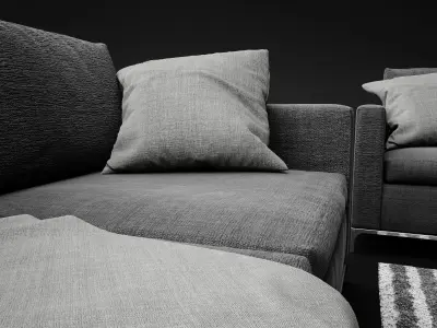 Sonder Living - Lauren Modular Sofa 07 3D model