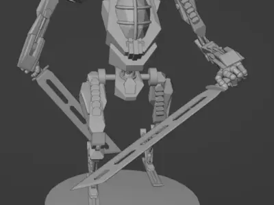 Double Sword Mech 3D model