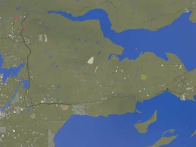 Victoria City of Canada Low-poly 3D model