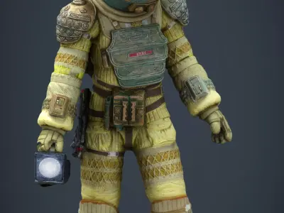 Alien Kane Spacesuit Low-poly 3D model