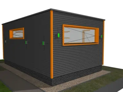 container building 3D model
