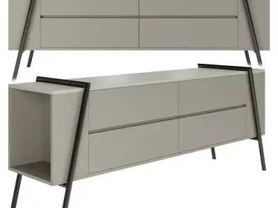 Alger TV console 3D model