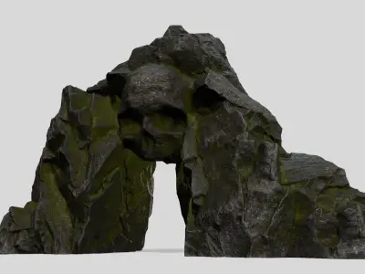 Skull Cave Low-poly 3D model