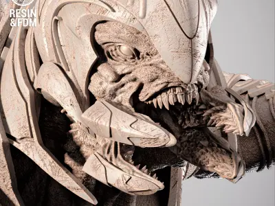 Wicked Video Games Arbiter Sculpture 3D print model