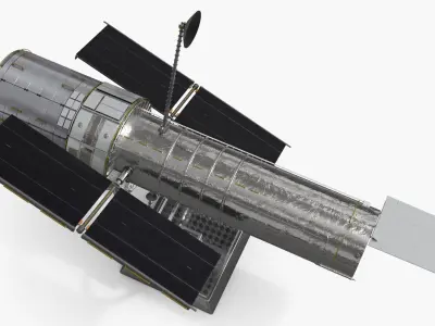  Kennan KH-11 Orbital Telescope Miniature on Stand Silver 