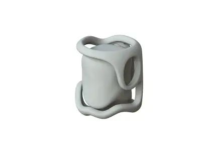 SciFi Shape Object Low Poly Low-poly 3D model order