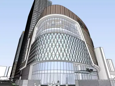 SHOPPING MALL 3D MODEL 3D model